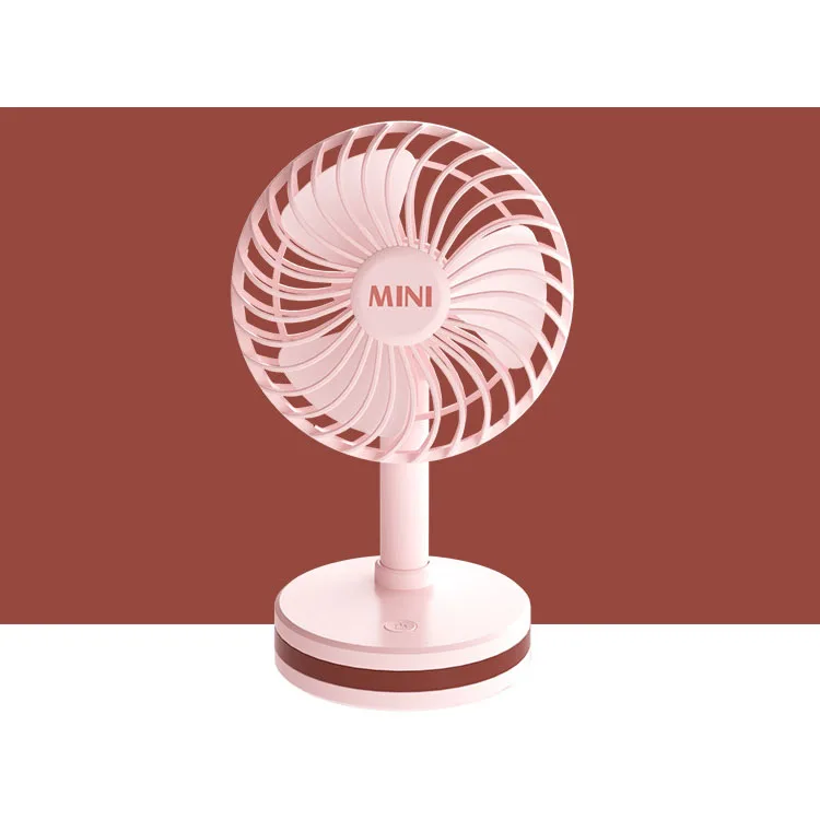 2022 New Adjust 180 Degree 2 in 1 Led Light desktop  portable mini air cooler fan with colorful night light