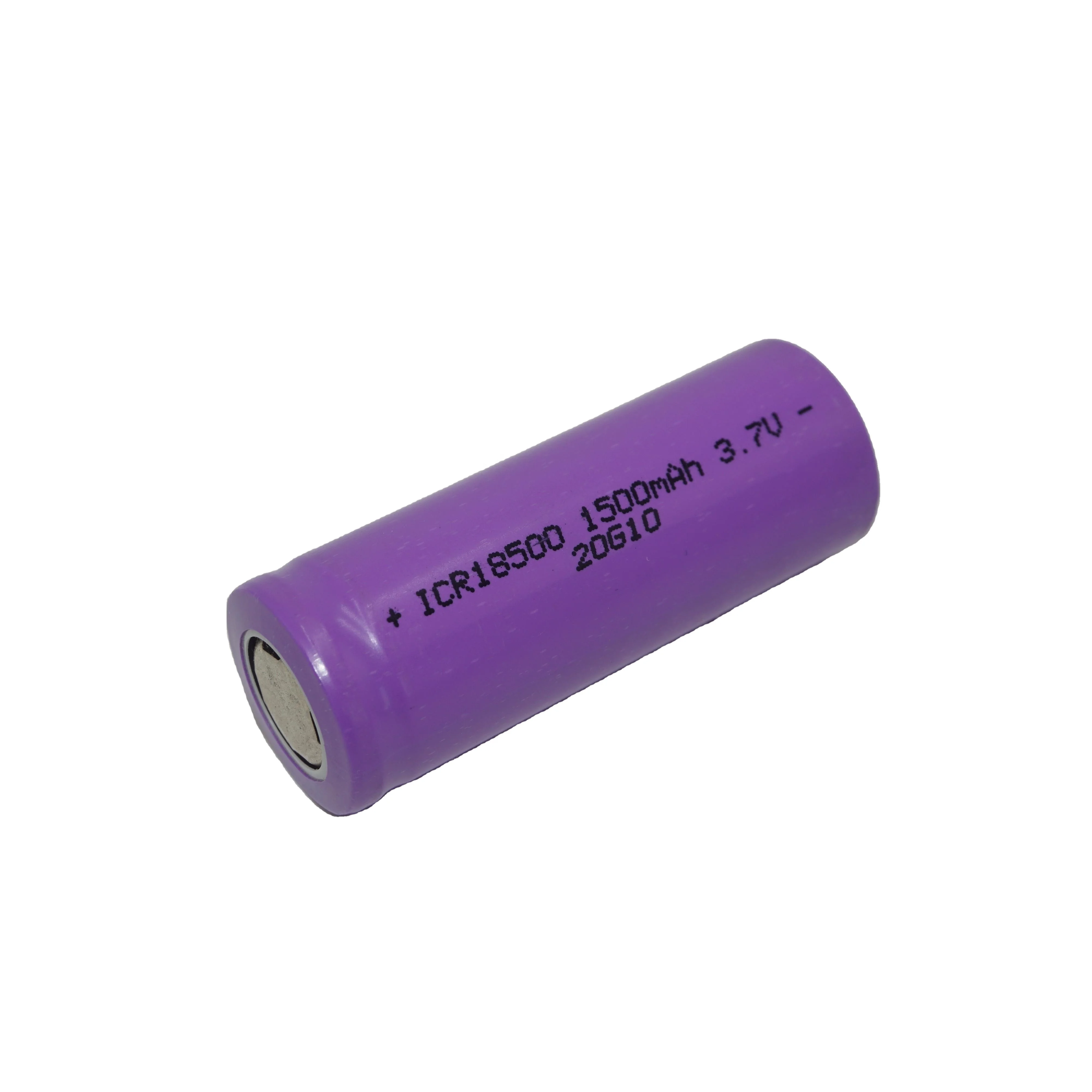 INR18500 3.7V 1600mAh li-ion rechargeable battery cell A size cylindrical lithium battery