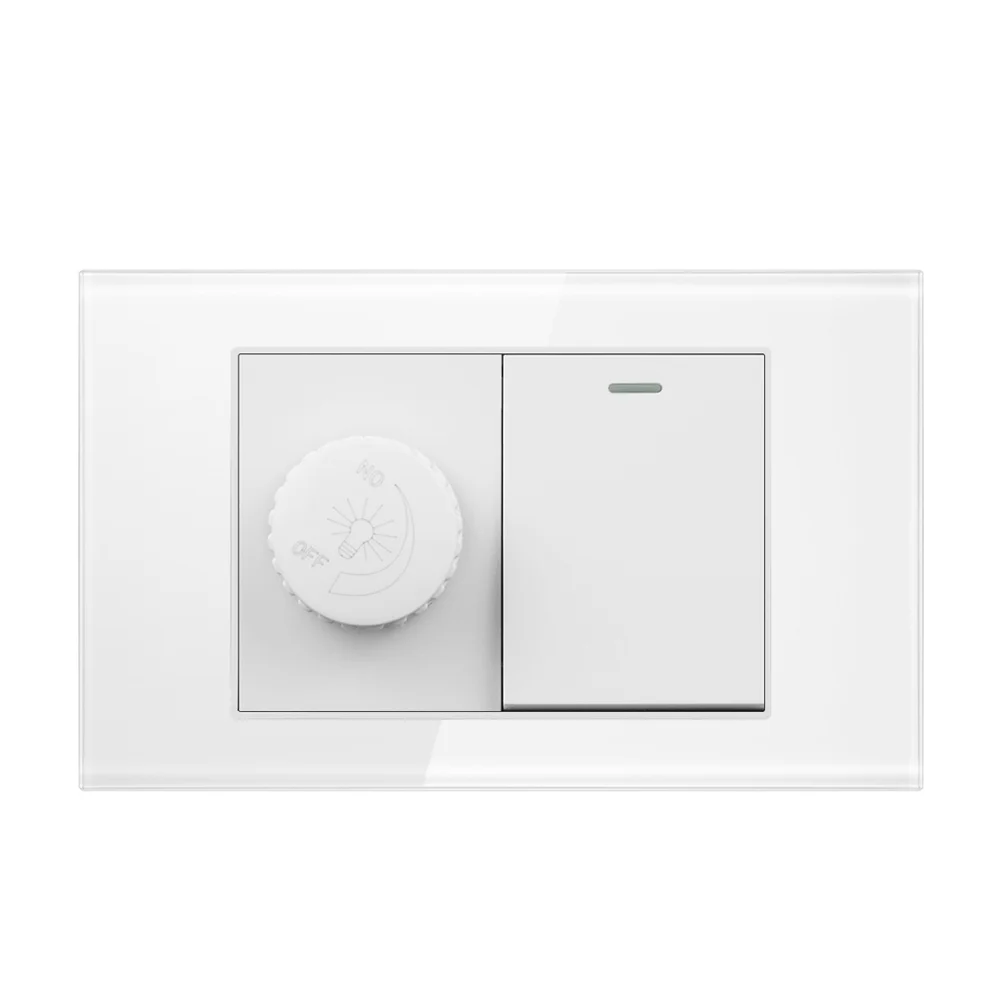 Wall mounted 16A electric 1gang 1way switch with dimmer