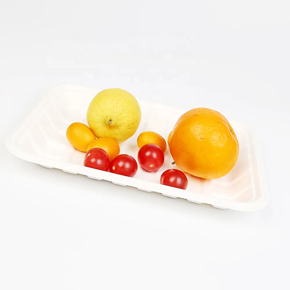 Одноразовый поднос из целлюлозы для овощей фруктов и морепродуктов T230