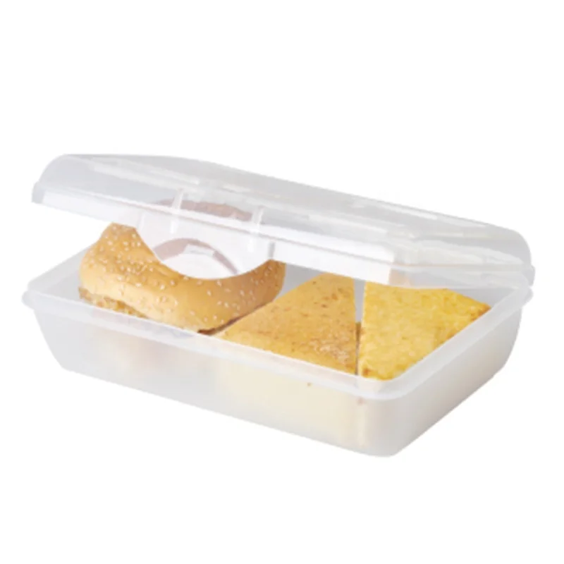 Takeaway Kitchen Bread Box Plastic Bread Storage Container For Loaves, Pastries