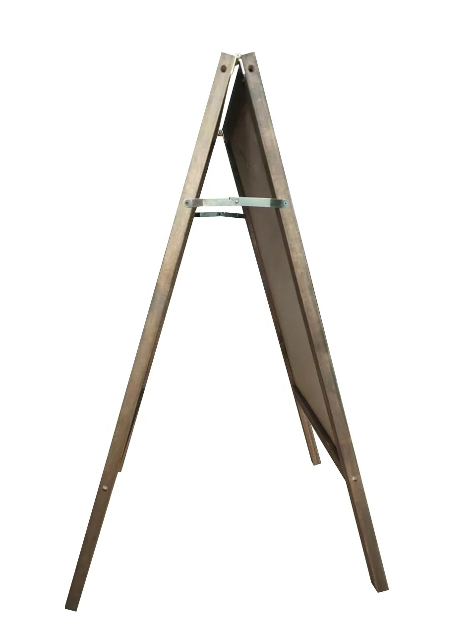 Rustic Wood Frame Free Standing Small Double Sided Blackboard For Restaurant