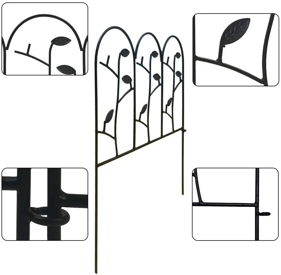 Высокое качество 45*45 пять штук Арден забор металлическая Ландшафтная проволочная ограда Складная проволока садовые заборы Цветочная кровать животных