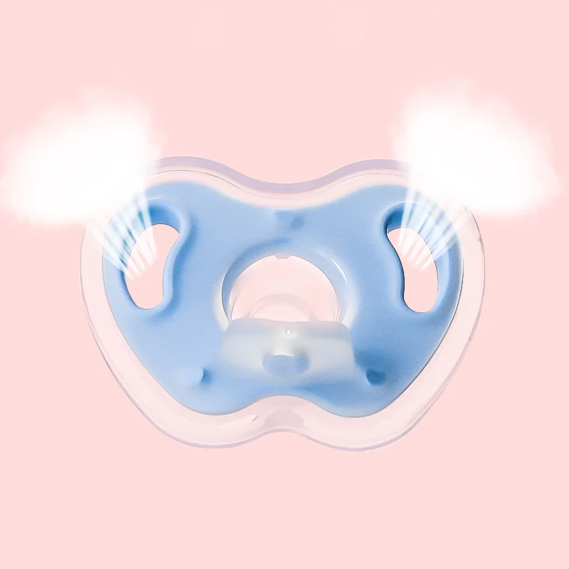 wholesales Ultra-Light Silicone Pacifier Symmetrical One-Piece Design BPA-Free Silicone Binkies for infant babies