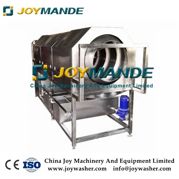 Vegetable fruit seafood Gross roll Bubble drum cleaning/washing/purifying machine