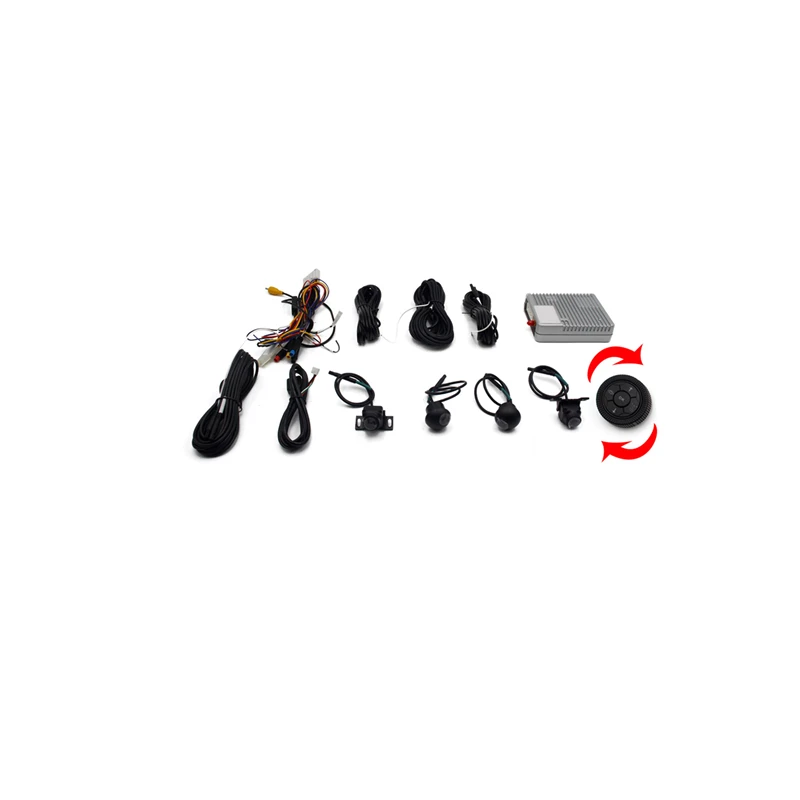  AHD 3D 360 Degree Parking Camera All-Round Visibility Vehicle HD Car Bird View System 4 Panoramic
