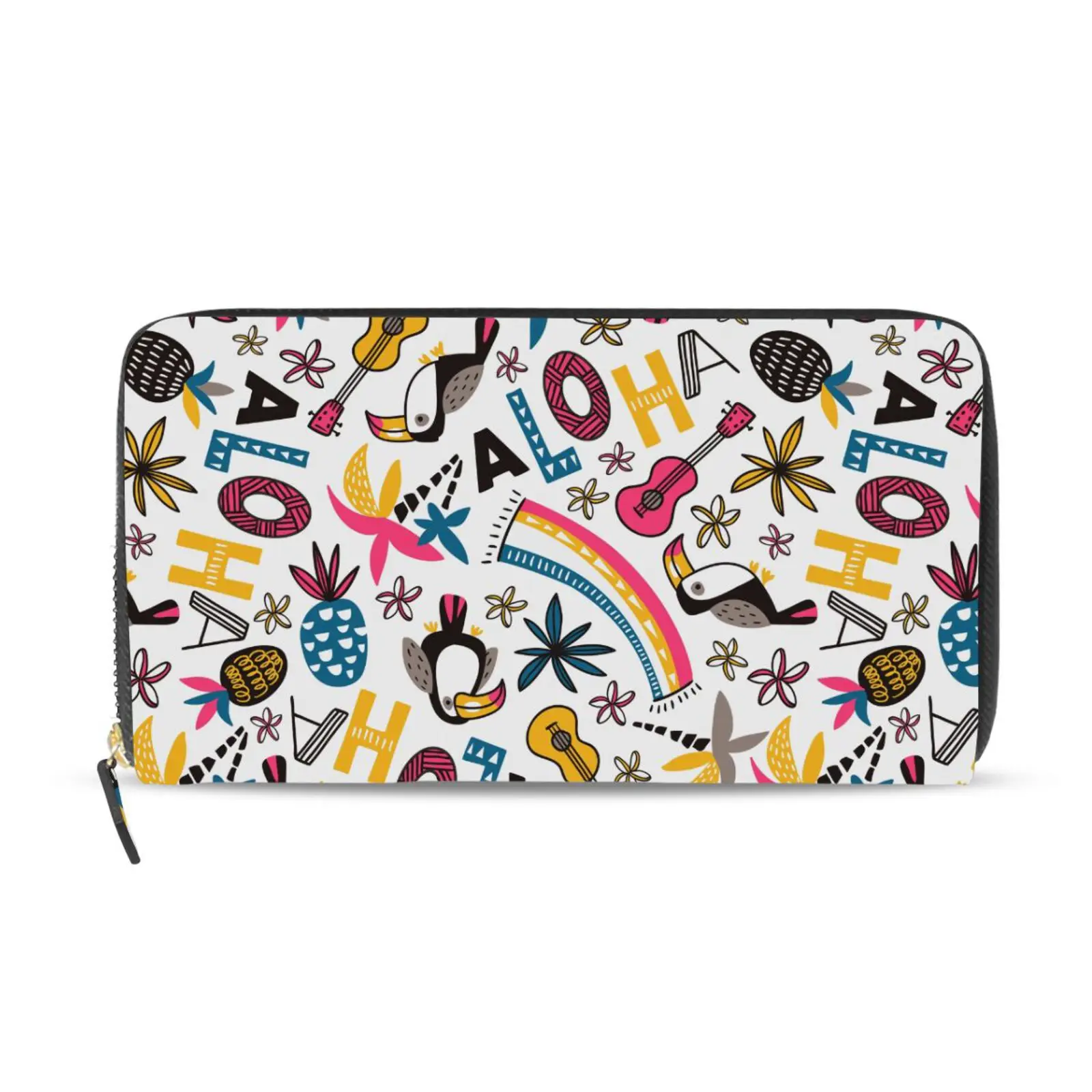 High Quality Large Capacity Leather Credit Card Holder Ladies Envelope Purse Clutch Long Wallet For Women