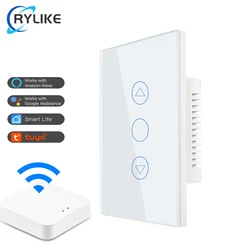 US AU Type Tuya Smart Life App Zigbee Dimmer Switch with SAA CE RoHS FCC Approval Touch Glass Panel Smart Light Dimmer Switch