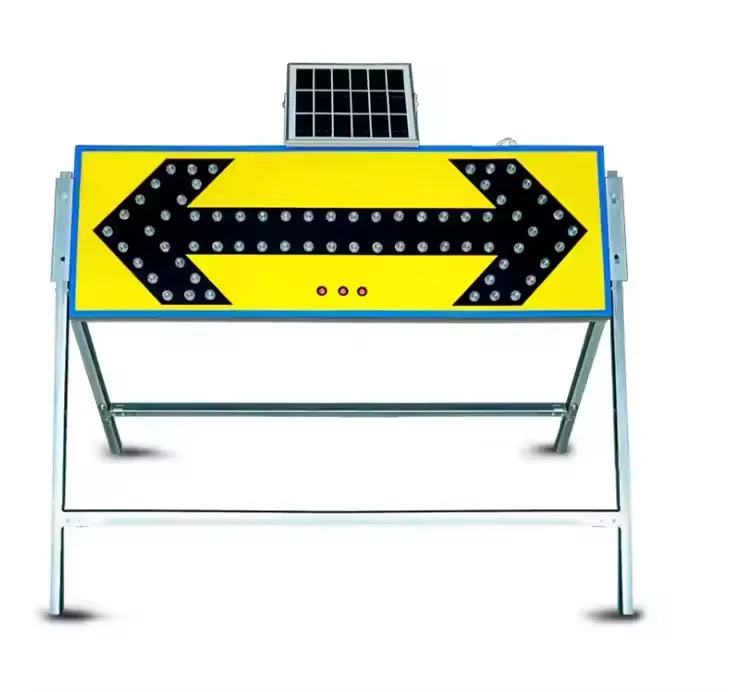 Solar LED Arrow Light Road Safety Warning Traffic Sign Signal Light Guide Turning Lights Led Arrow Boards