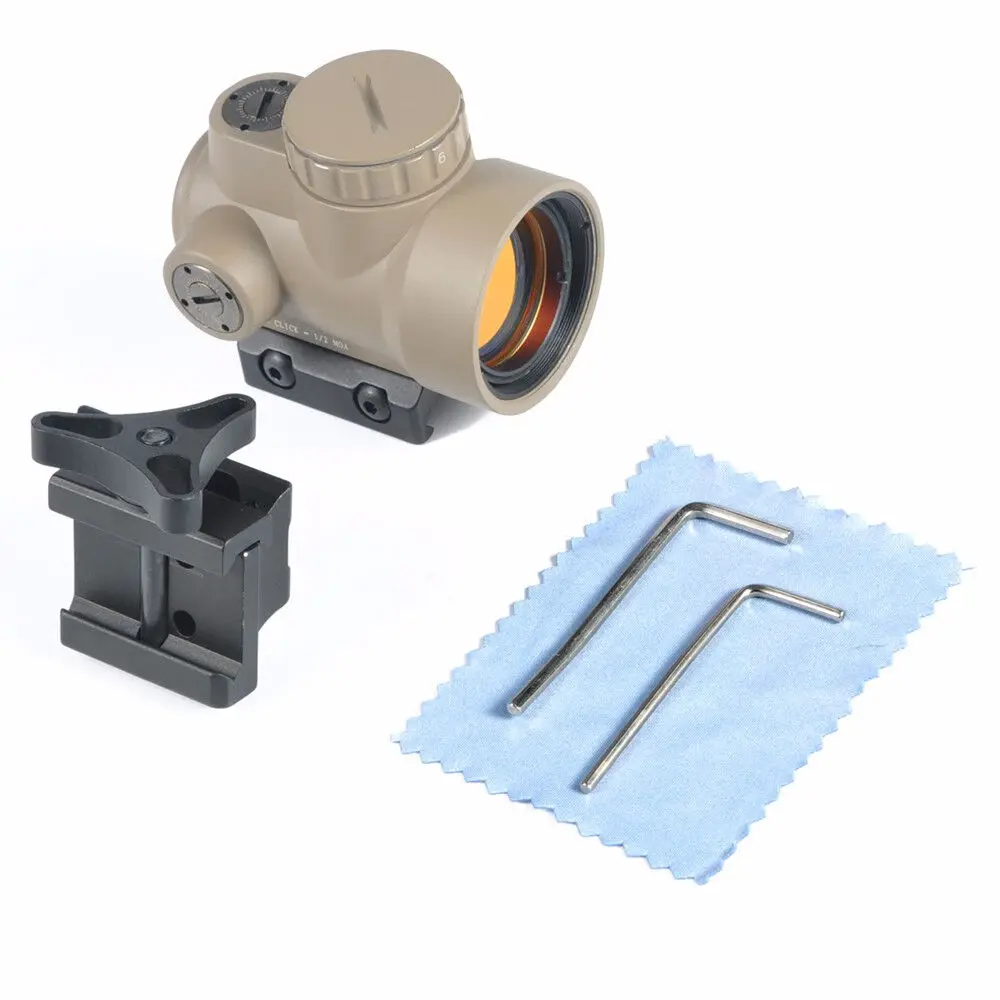 Funpowerland  Red Dot Sight Scope 1X25 MRO Style 2.0 MOA Adjustable Scope With Low/High Mount