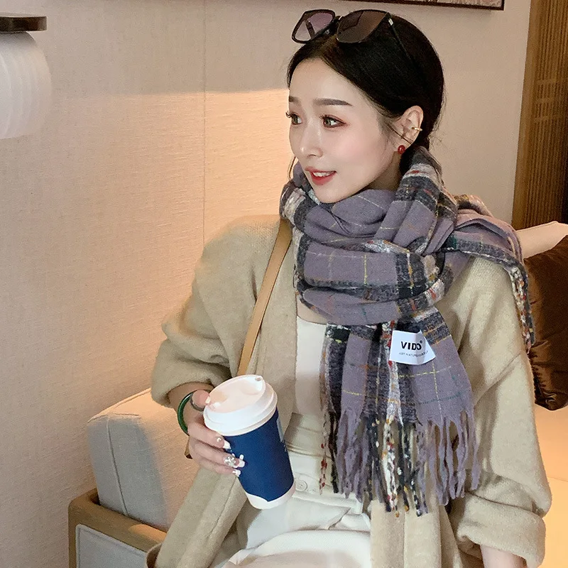 Wholesale Women Fashion Winter Warm Thick Scarf Korean Edition High Grade  Cashmere Women Scarf
