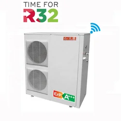 Best price R32 refrigerant dc inverter air source heat pump for room heating, cooling and DHW