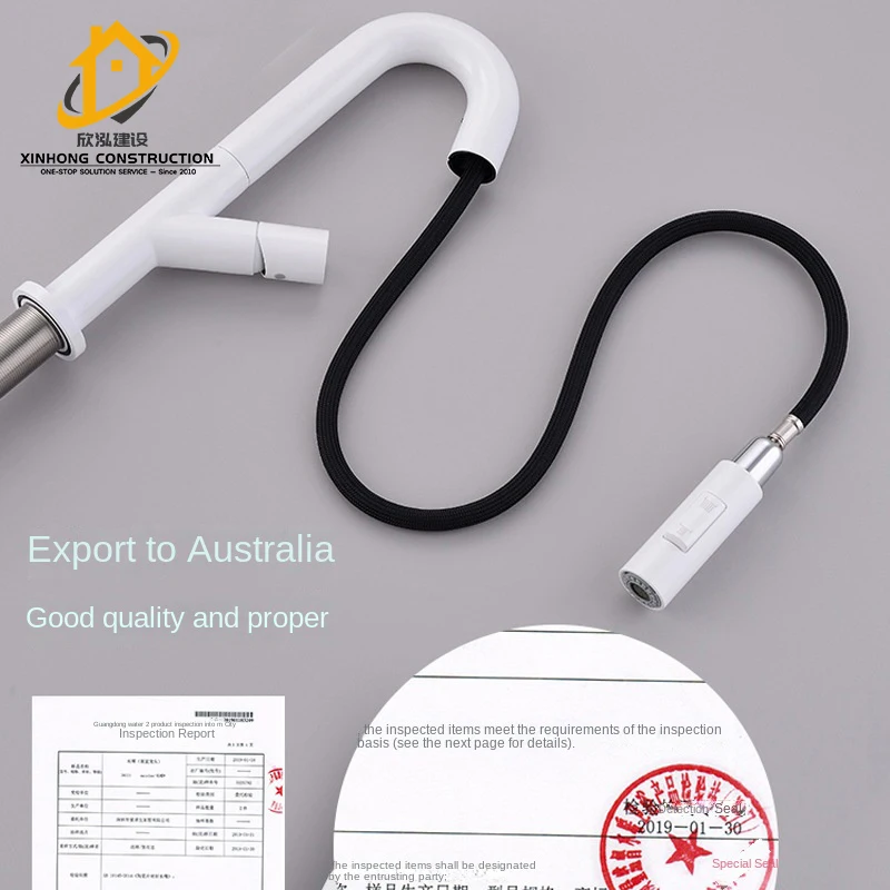 White basin kitchen pull out type faucet household bathroom cabinet basin raised platform basin wash closet sink faucet