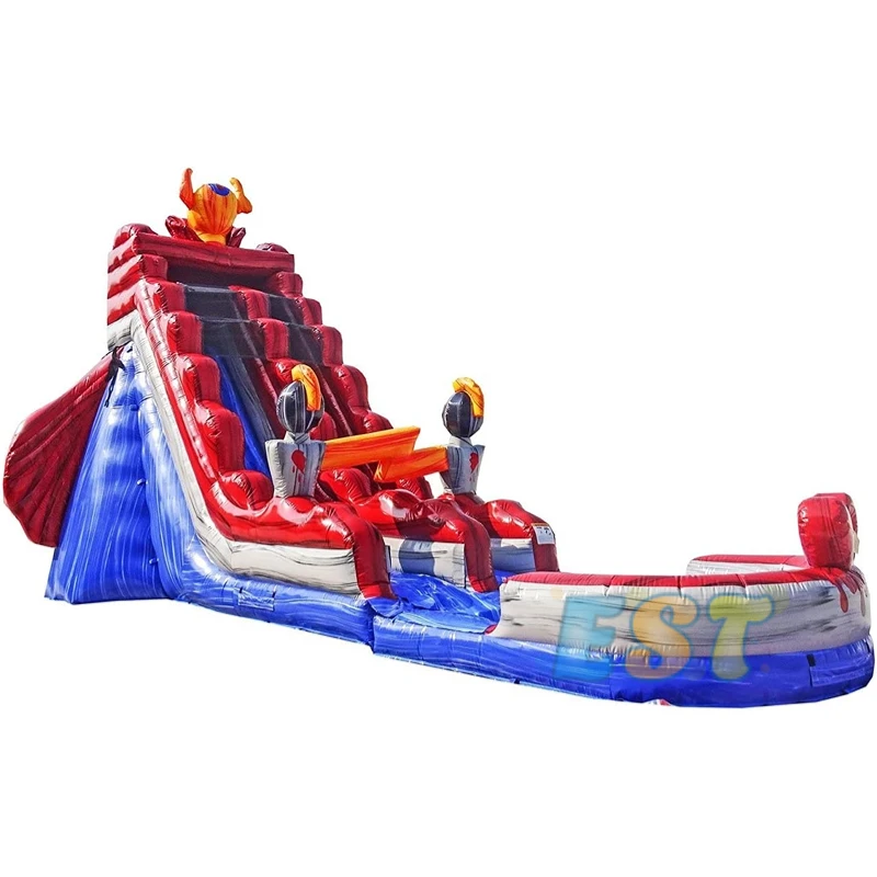 Commercial grade kids inflatable water slides backyard giant adult size inflatable slide with swimming pool for adult