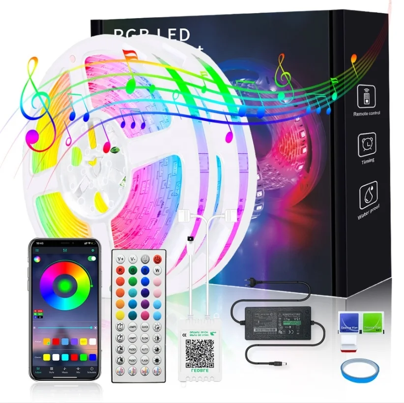 RGB 5050 Led Strip Light Waterproof Usb 5V With Wireless Remote Control Led Strip For Home Bedroom Tv Living Room Decoration