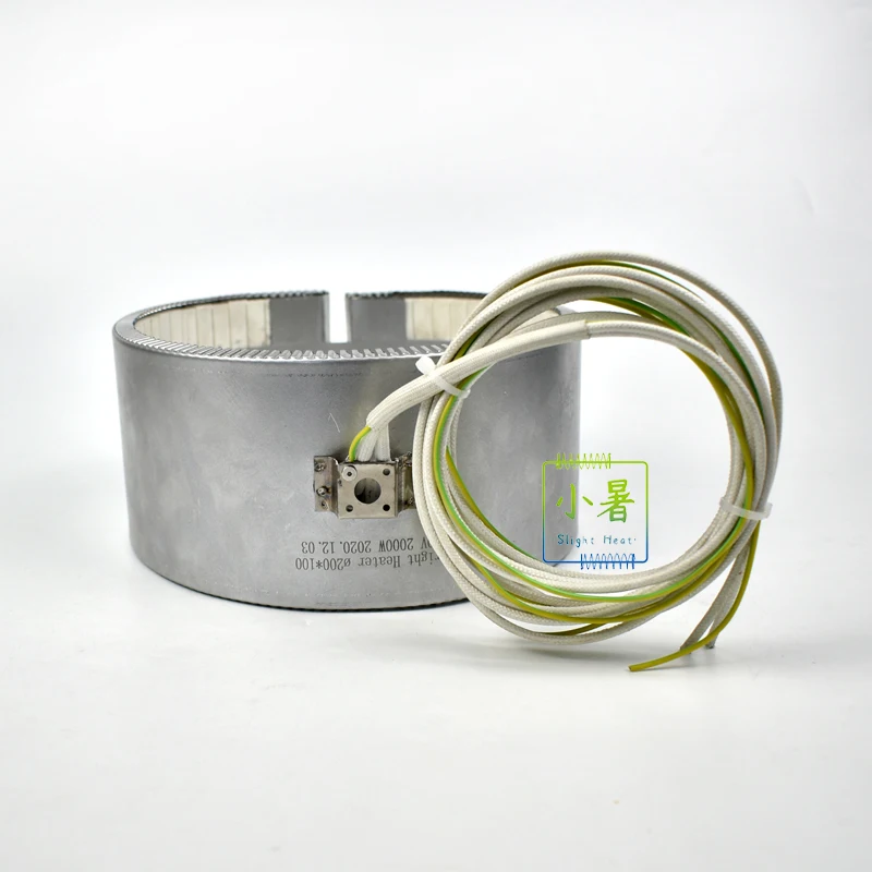 Slight heat 120v 200w extruder industrial insulators  ceramic  band heater  for  plastic equipment