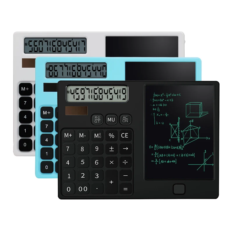 Pockets doodle pad multifunction science calculator Mini folding writing digital LCD drawing tablet  kids education 6 inch board