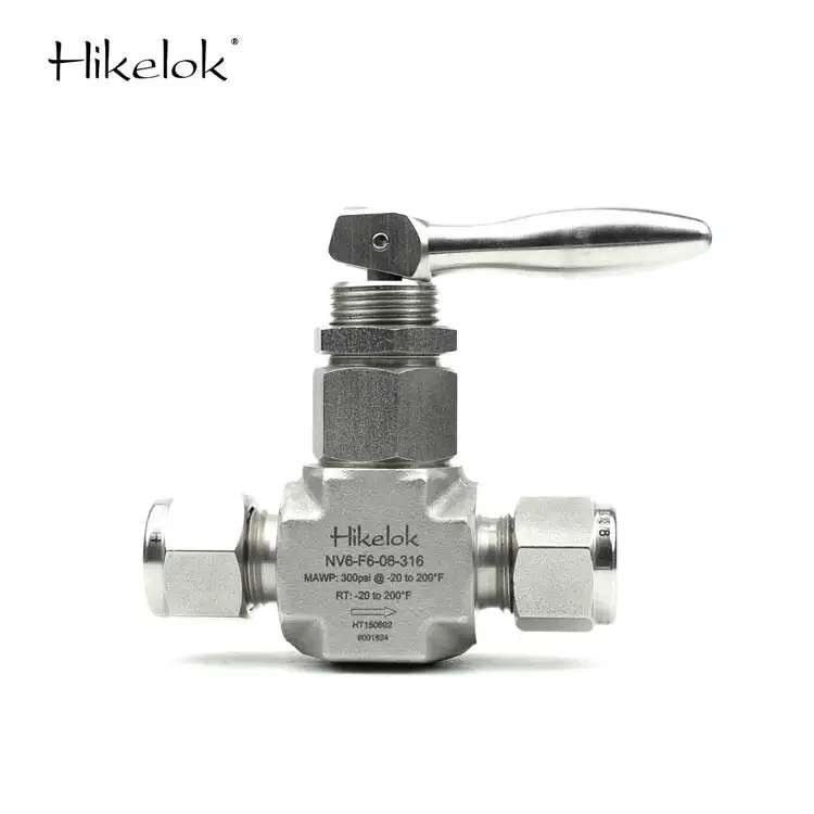 Swagelok Type Hikelok Stainless Steel Low Pressure 1/8 inch 1/2 Straight Angle Toggle Needle Valves/Pin