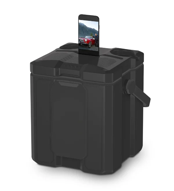 
Portable icebox fashionable Outdoor picnic 12L Beer Can Drinking Cooler Box with speaker and battery 