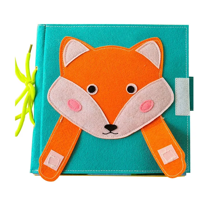 Factory Price Toy For Baby Kids Felt Quiet Book Deer 3d Fabric Busy Book