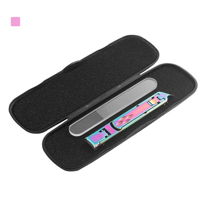 Yuxi Stainless Steel 2pcs Manicure Set Nail Clippers Tool Portable Nail Cutter Trimmer with Nail Files