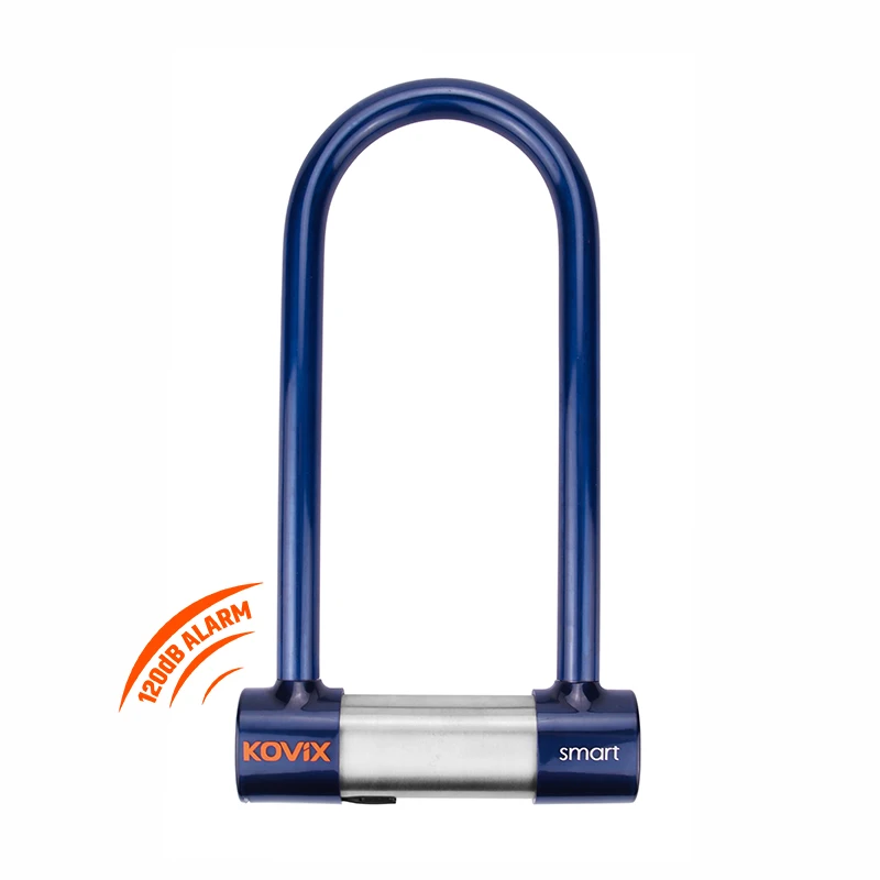 Smart Ble Fingerprint 120Db Anti-Theft Security Alarm U Lock Motorcycle Bicycle Bike U Lock