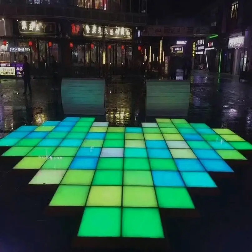 High Quality Professional Design Programmable LED Sensitive Dyeing Dance Floor for Disco