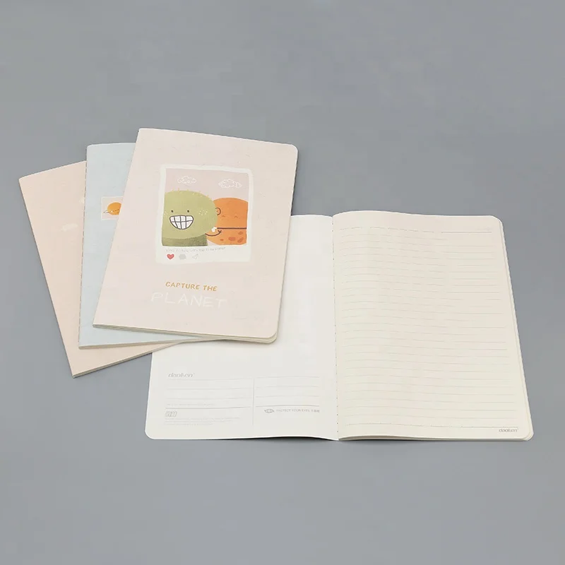 school supplies cute notebook full color print composition notebook with wide ruled for primary students kids