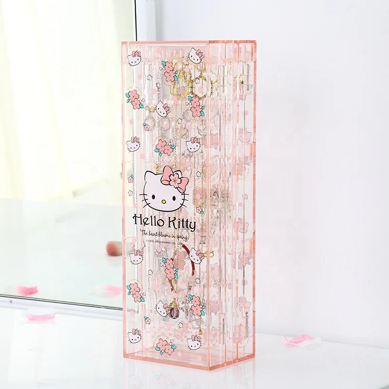 Складной органайзер Hello Kitty для хранения ювелирных изделий колец