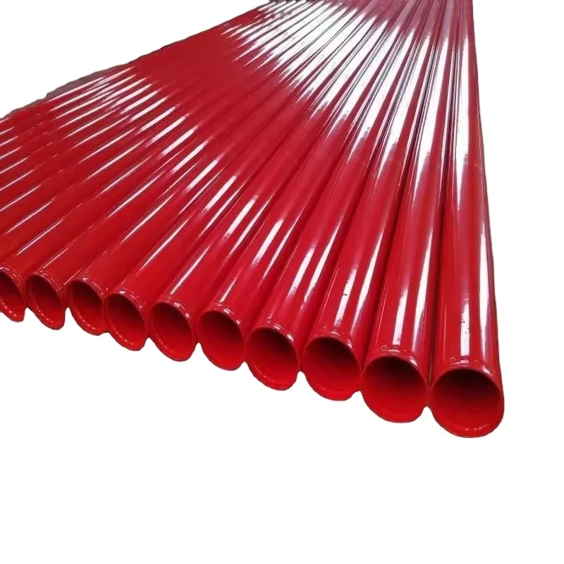 Factory Direct Red Spray Painted Epoxy Steel Pipe ASTM A795 Sch40