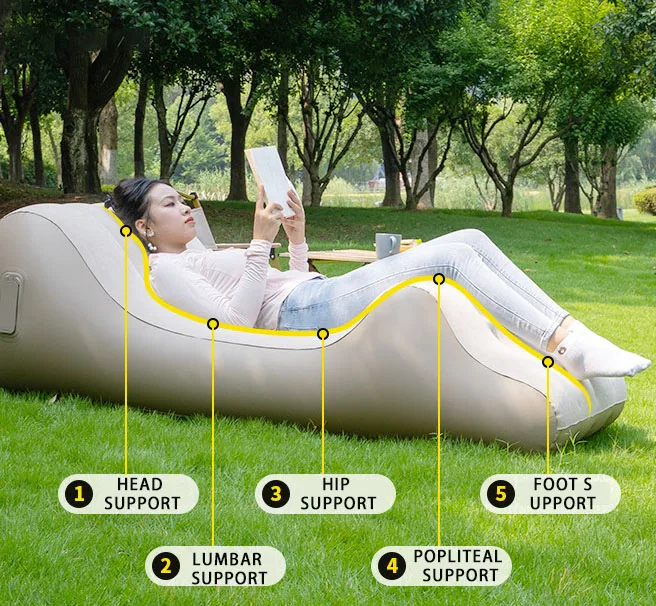 OEM/ODM Inflatable Sofa Bed inflatable Sofa Relaxation Tools Portable Inflatable Sofa Lounge Chair