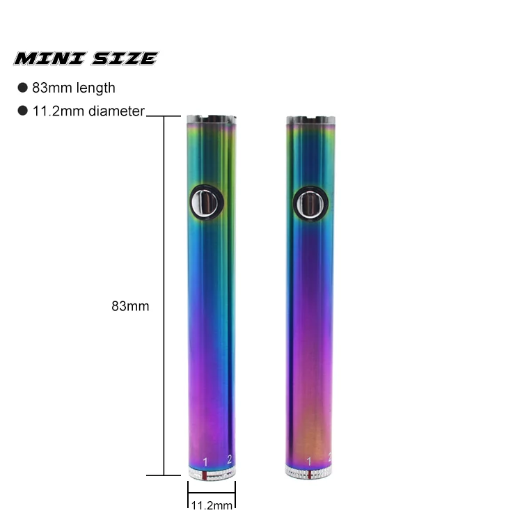 
Wholesale OEM 510 thread dial contral cbd oil vape pen batteru adjustable voltage usb slim vape battery 