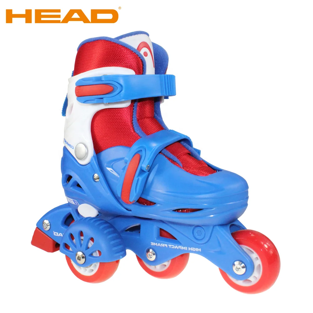 HEAD Kids Adjustable 3 Wheels For Girls Roller PU Wheels Quad speed Skates For Beginner skting shoes