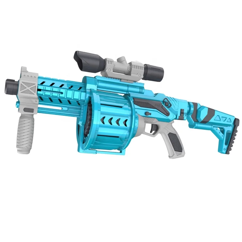 New Arrivals Soft Bullet Toy Guns for Boys Pump Action Rifle Foam Blaster Large Capacity Rotating Mag Reusable Darts Kids Gift