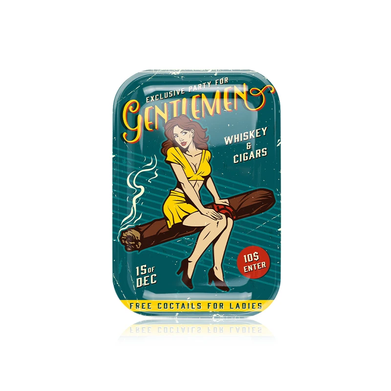 Gunter Wholesale High Quality Fully Custom Logo Printed Plain Tobacco Metal Herb Tin Rolling Tray Smoking Accessories Plates