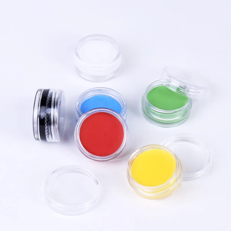 Golden Phoenix private logo 6 color aqua washable cream eyeliner cake grease face body paint with finger for makeup