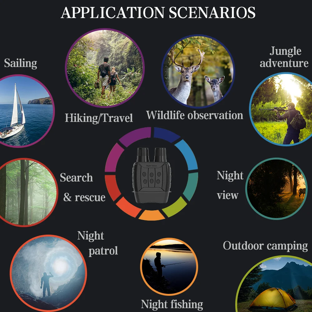 Night Vision Infrared Digital Hunting Binoculars New Listing Hunting Night Vision Binoculars