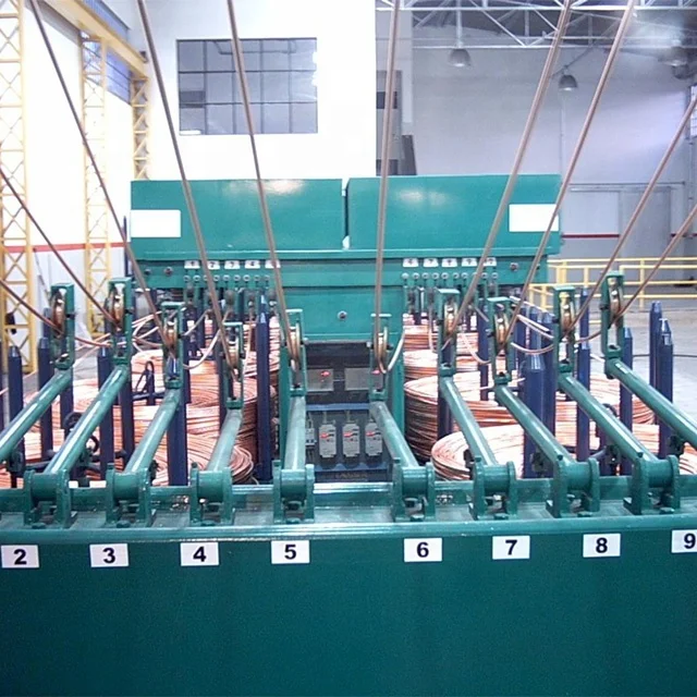 copper rod continuous casting and rolling machinery line for 8 mm to 30 mm copper rod CCR line