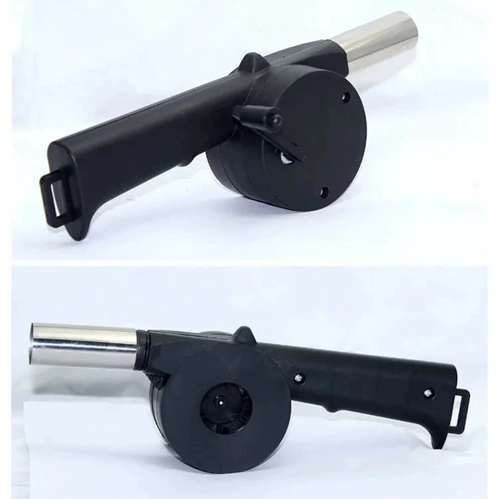 Outdoor Camping Picnic Low Noise Blower for BBQ Cooking Mini Portable Fan Manual Blower