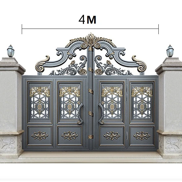 Custom or standard entrance door main door with frame designs outdoor main gates