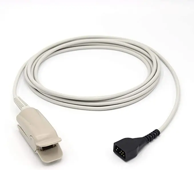 Nonin Reusable Spo2 Sensor 8000AA Finger Clip 7 Pins 9.8 ft Connector 8500 PamSAT 2500 Avant 9600 Avant 9700