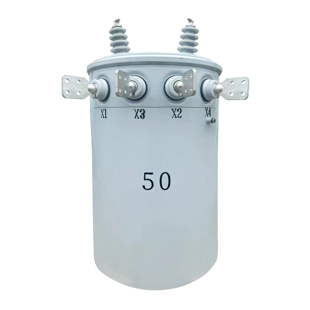 FR3 oil filled  100 kva 167 kva single phase polemounted transformer7200V to 240/120V UL listed