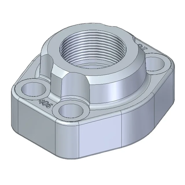 BSP GAS Threaded Flanges Oil Hydraulic Systems SAE Flange Carbon Steel Or Stainless Steel Inox AISI316L Metric or UNC Screws Set