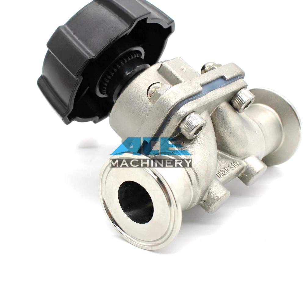 Sanitary Stainless Steel U Type Bend Diaphragm Valve 304