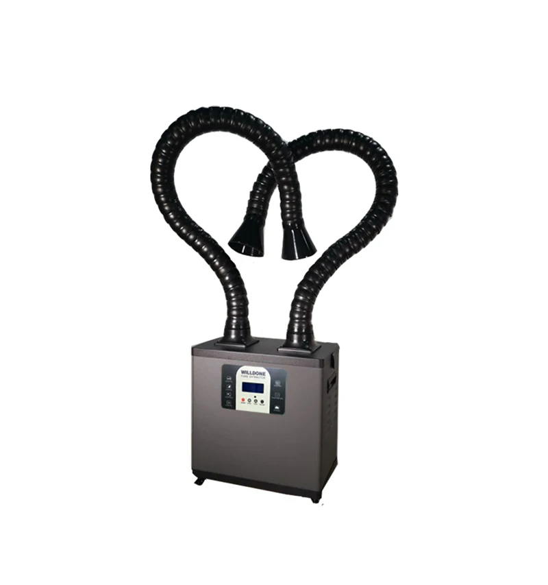 C200Y Flexible double arms filtering soldering fume extractor