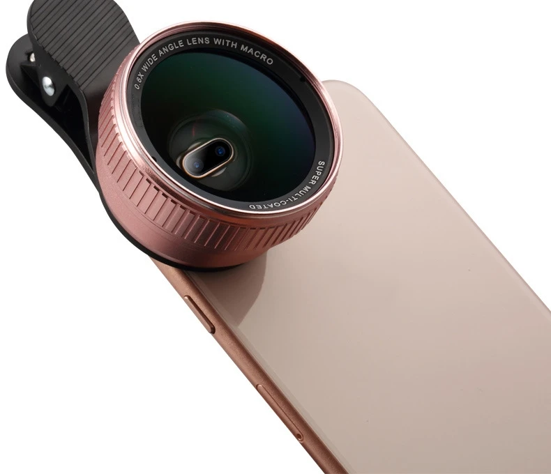  2019 360 короткое видео Magic Camera Phone Lens 2 в 1 0.6X широкоугольная Макро Камера для