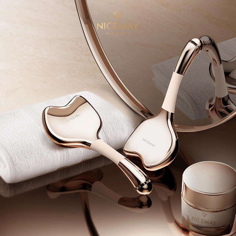 OEM Skin Care Tools Gua Sha Cryo Spoons Stainless Steel Microcurrent Cryo Sticks Ice Globes For Eyes Massage