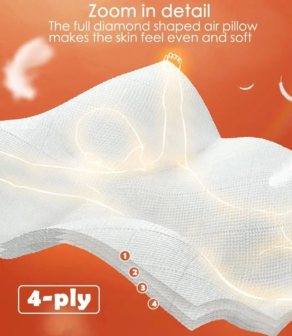 Hanging Facial tissue paper bottom extraction, 2-4 layers,customized,soft tissue,skin-friendly bulking bag facial tissue