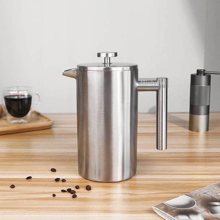 HIGHIWN Hot Selling French Press Stainless Steel Double Wall French Press