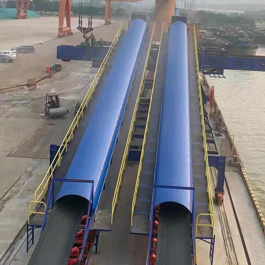 Прямая поставка с завода изготовленная на заказ OEM мотор дождевик Стекловолоконный горизонтальный ленточный конвейер защита пылеулавливающий чехол для конвейера крышки